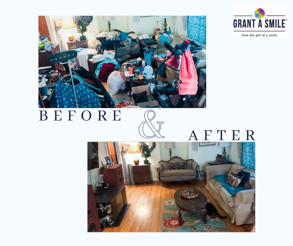 cleaning - before and after
