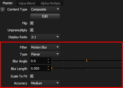 motion blur planar panel