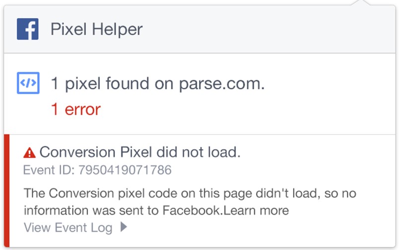 Meta Pixel Helper Chrome drop servicing