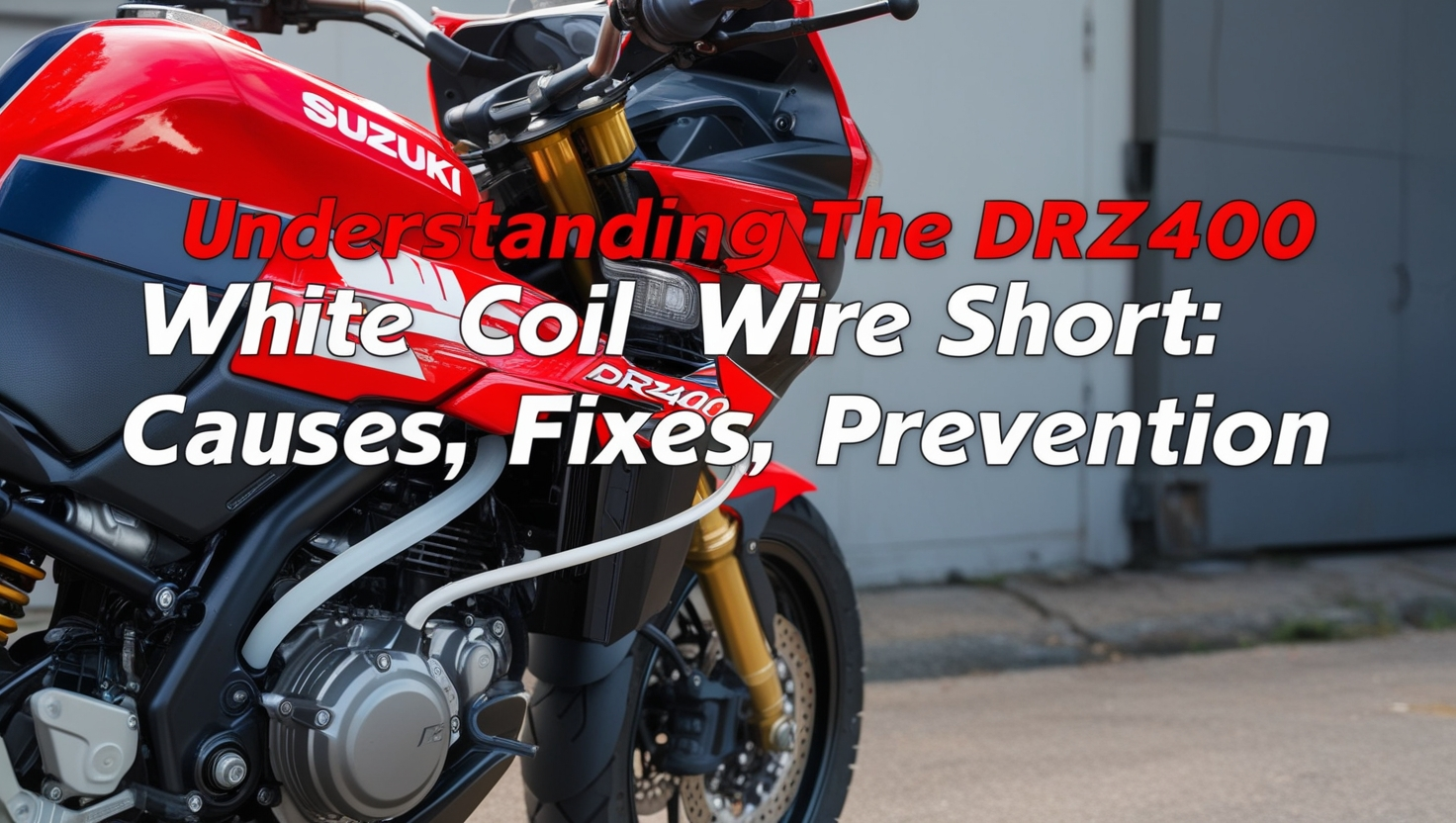 DRZ400 White Coil Wire Short