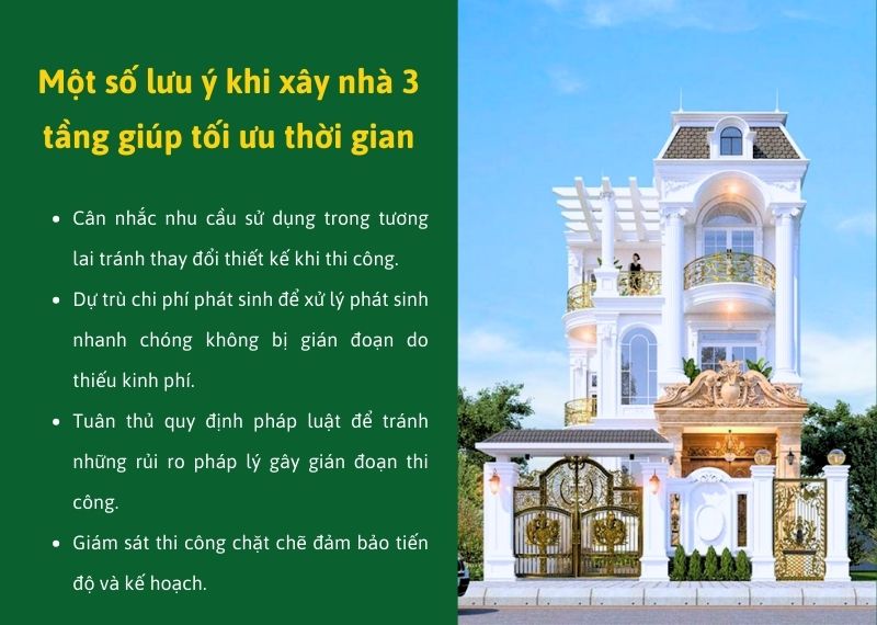 Lưu ý khi xây nhà 3 tầng giúp tối ưu thời gian Xây dựng Nhất Tín