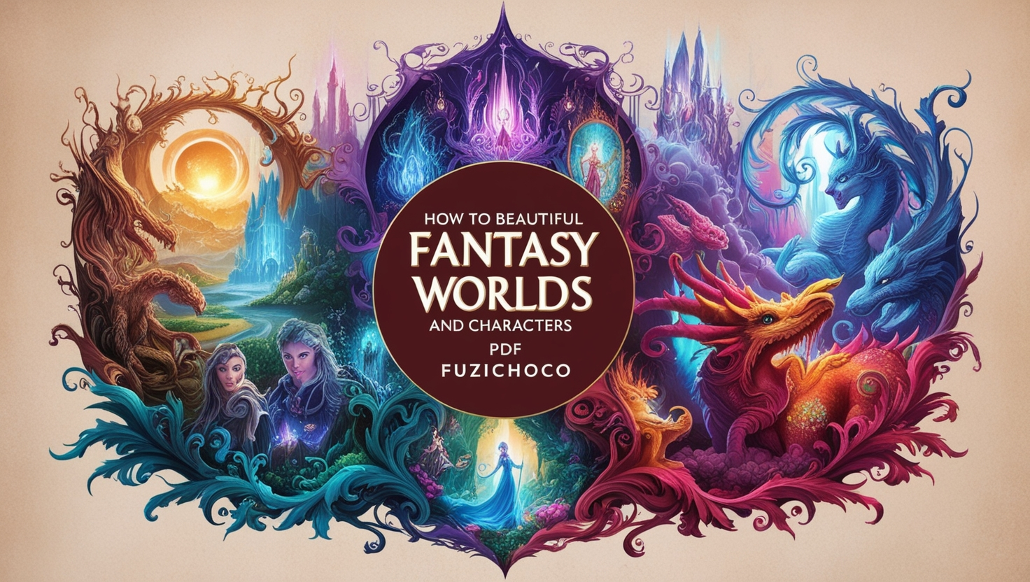 How to Draw Beautiful Fantasy World and Characters PDF fuzichoco