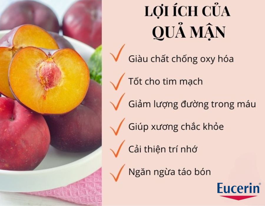 Những lợi ích khi ăn mận đối với sức khỏe