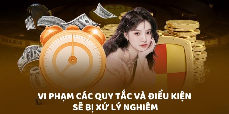 Vi phạm quy tắc và điều kiện sẽ bị xử lý nghiêm