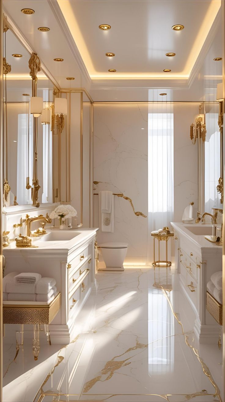 White with Gold Luxe Touches