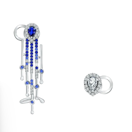 Anting Blue Sapphire yang Ada di Butik MONDIAL