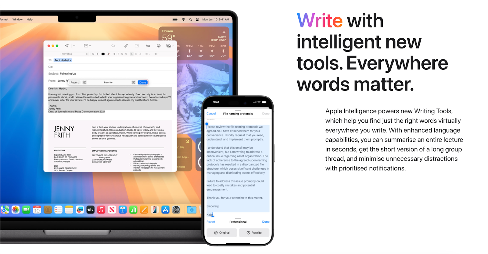 Một số tính năng của Apple Intelligence.