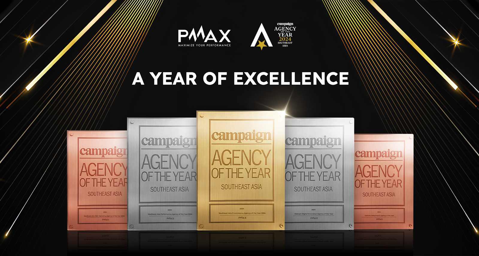 PMAX khẳng định vị thế khu vực Đông Nam Á với chuỗi chiến thắng tại Agency of the Year 2024