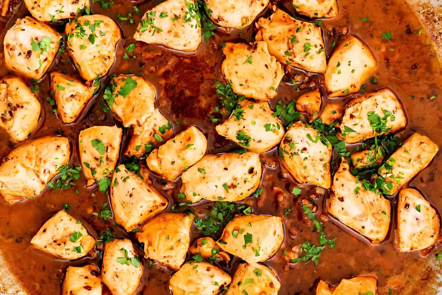 garlic butter chicken bites recipe