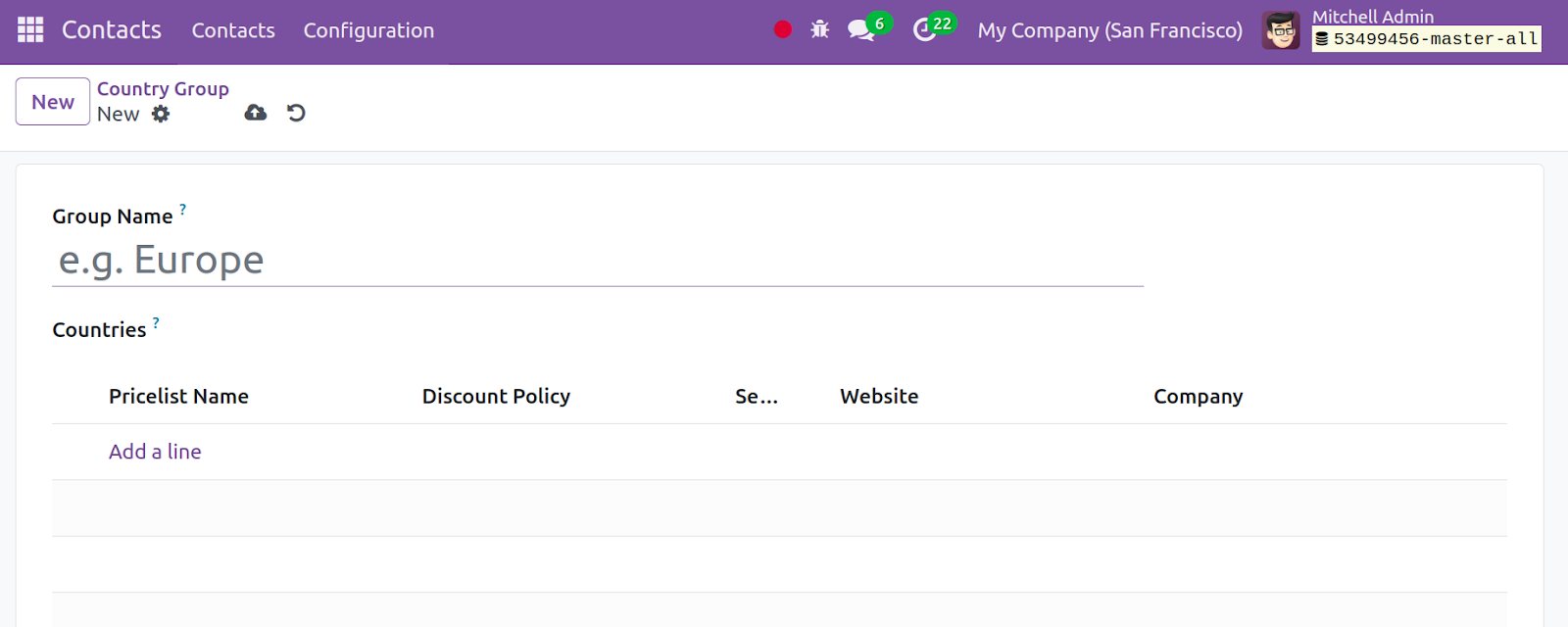 Odoo 17 Contacts