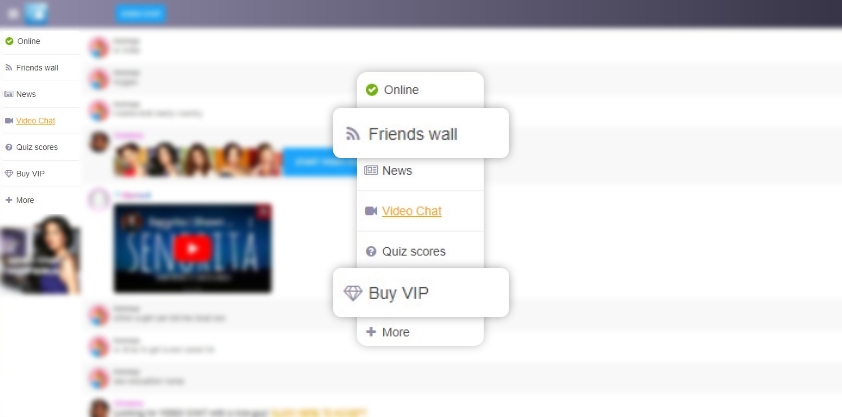 chat-avenue.com dating site registration process friends wall and VIP