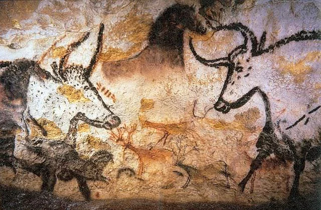 Photograph of the Lascaux Cave Paintings