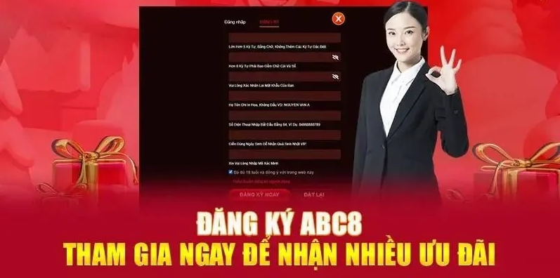 Những dữ liệu cần thiết để tạo một nick game tại ABC8