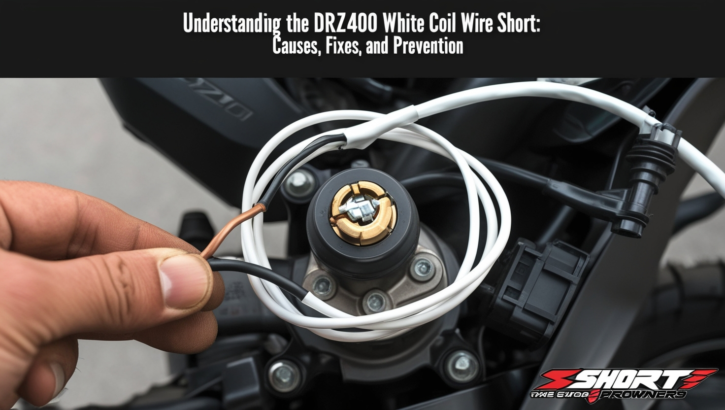 DRZ400 White Coil Wire Short