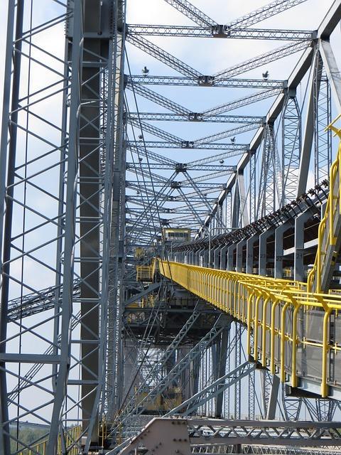 Free Conveyor Belt Bridge Partial View photo and picture