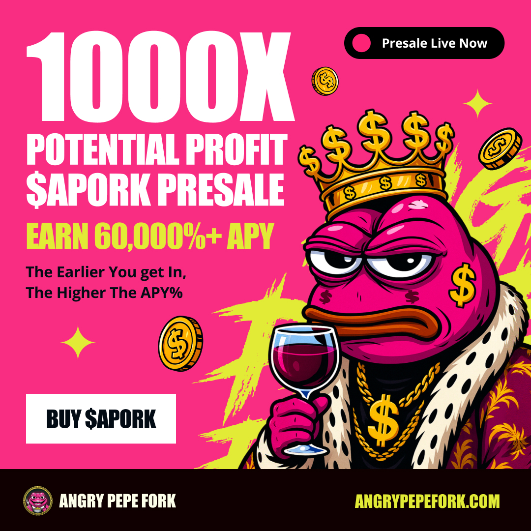 DeepSeek proyecta un futuro alcista para Ethereum y destaca a Angry Pepe Fork ($APORK), un token ERC-20 con staking de 10.000%, quema de tokens y recompensas por viralidad. La preventa está por subir de precio.