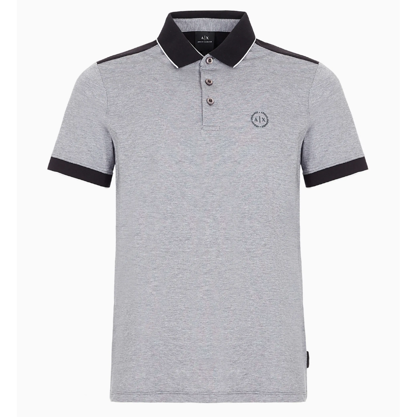 Classic men's polo shirt, example of Armani Exchange style