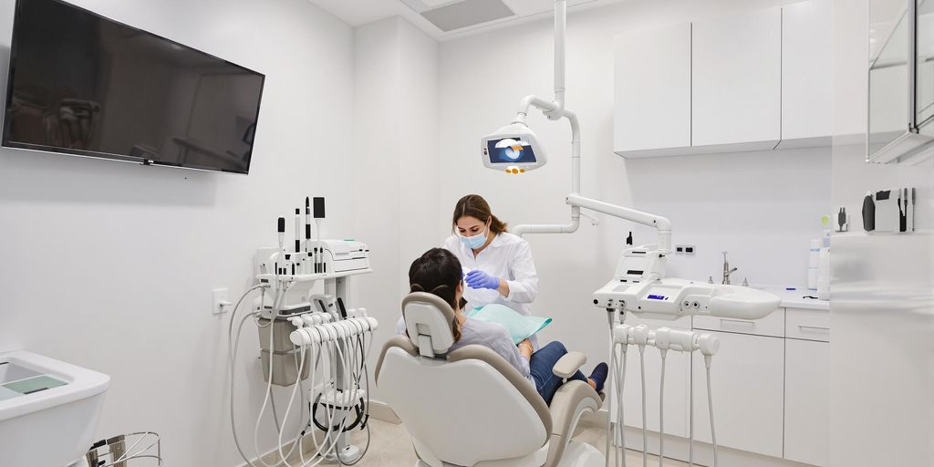 Modern dentist office with advanced dental technology in Toronto.