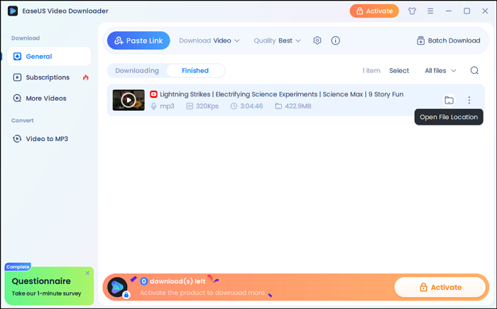 successfully video download from Facebook Messenger