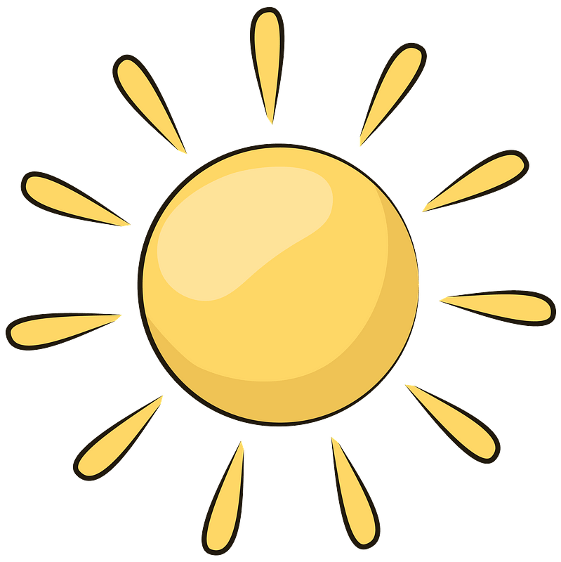 Sun clipart. Free download transparent .PNG | Creazilla