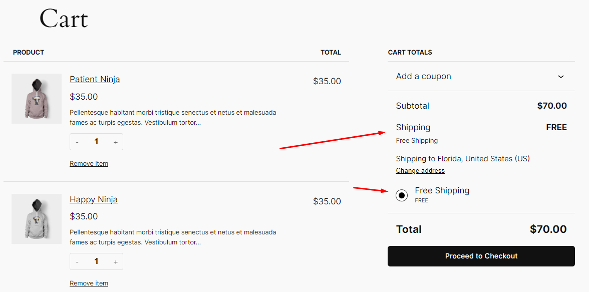 WooCommerce shipping discount 