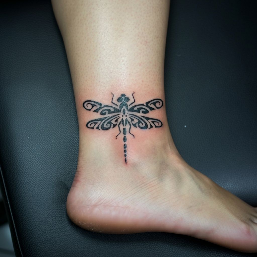 Tribal Dragonfly Tattoos