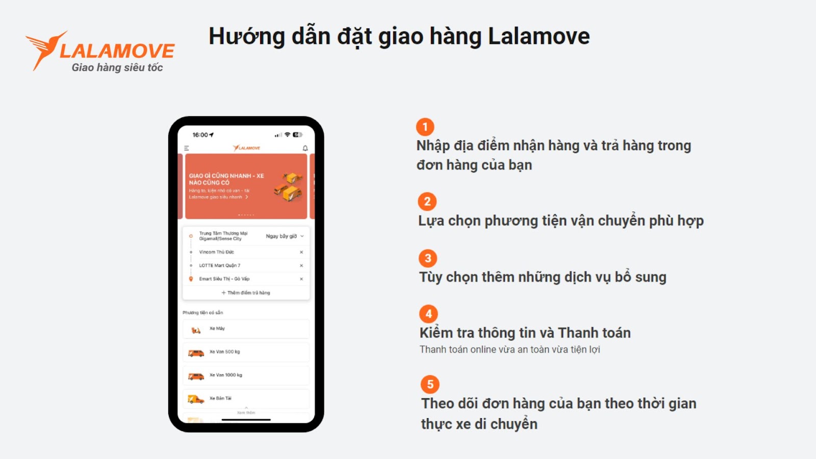 Hướng dẫn đặt xe tải tại quận Bình Thạnh