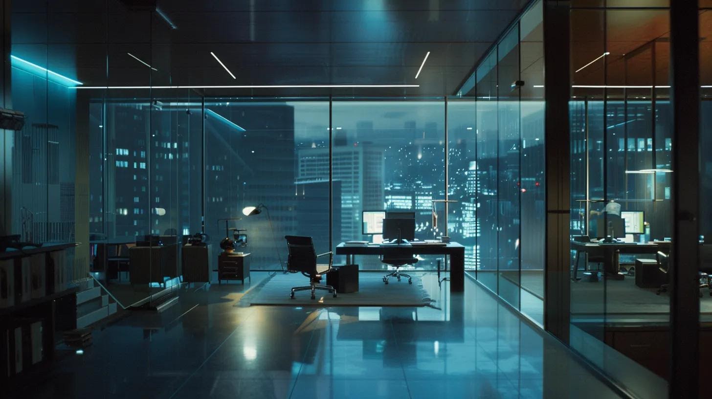 a sleek, modern office workspace. Validating Responsive Design Performance