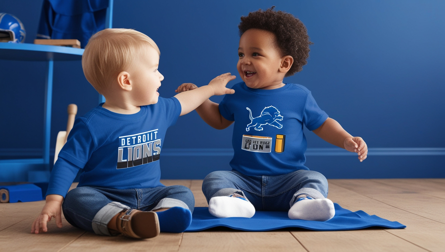 Infant Blue Detroit Lions Handyman T-Shirt