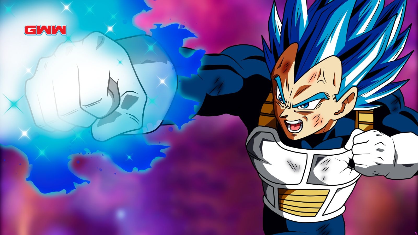 Vegeta in Super Saiyan Blue