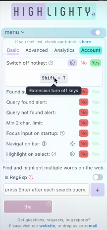 Keyboard Shortcuts 