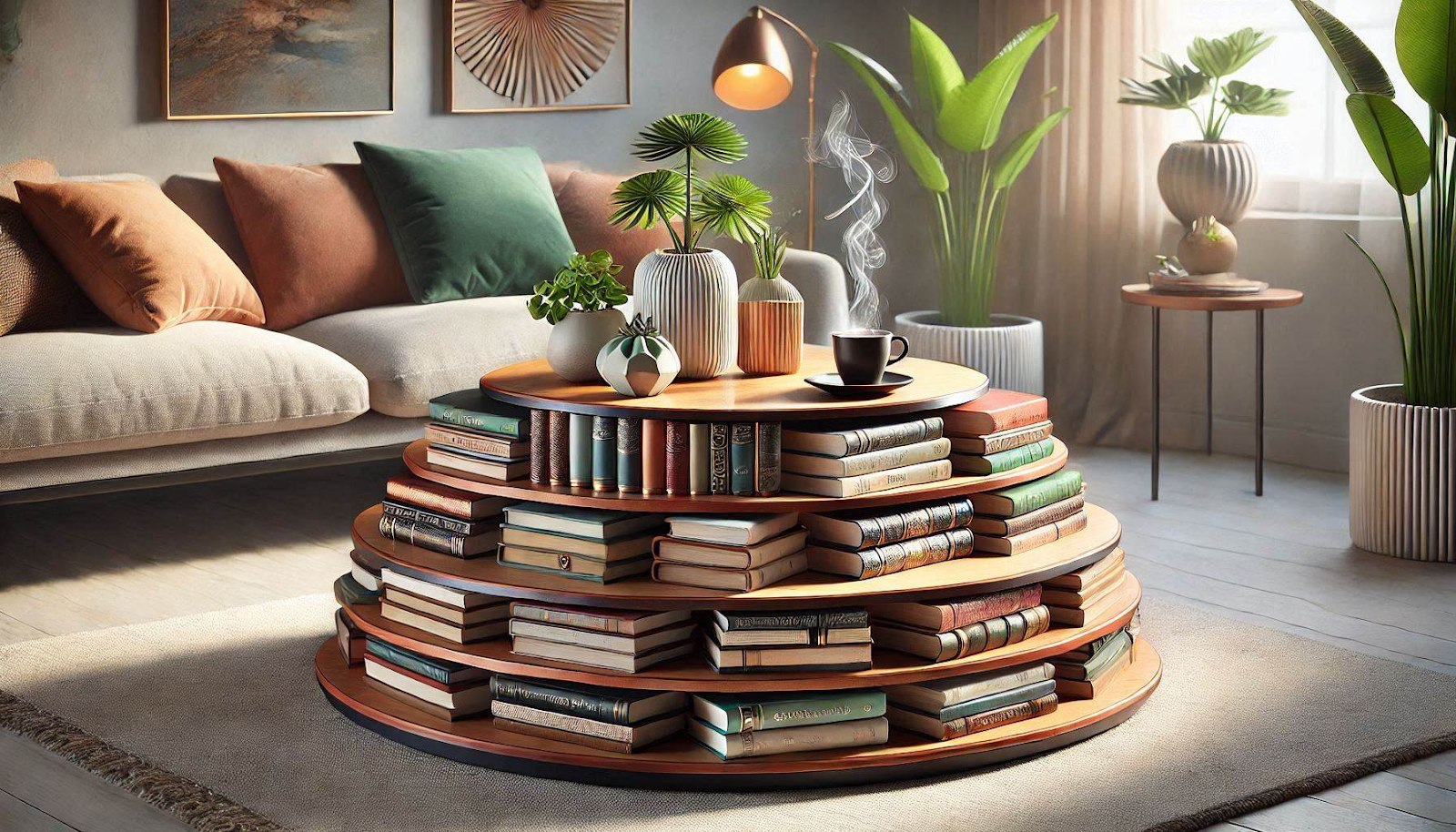 Coffee Table: Layers with Heights
