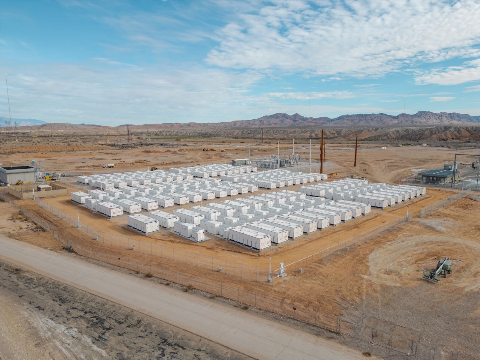 Photo of the Reid Gardner BESS near Moapa, Nevada, 24 March 2025.