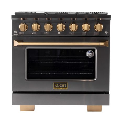 KUCHT Gemstone Professional 36″ Dual Fuel Range (5.2 cu ft)