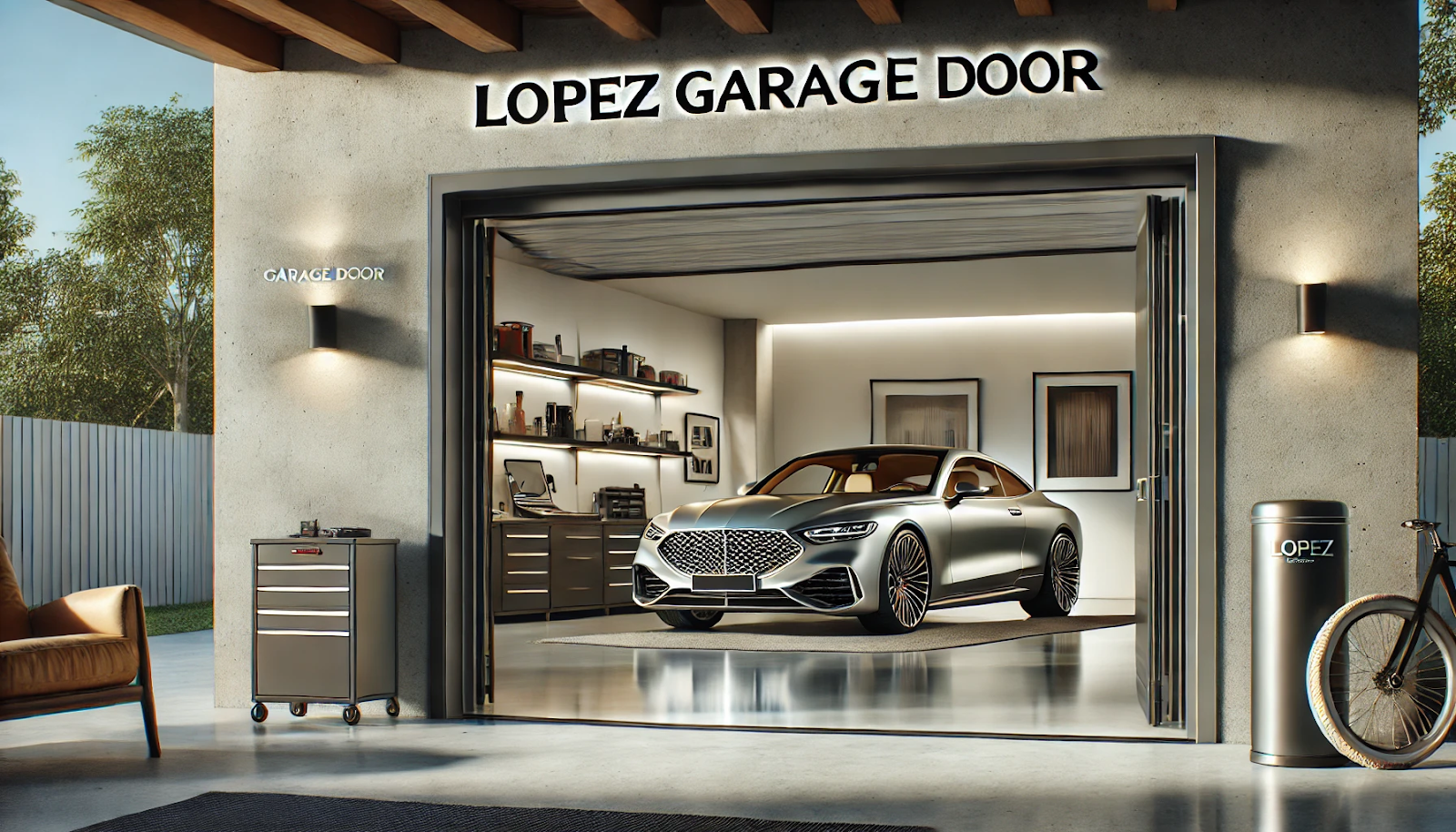 contemporary garage doors