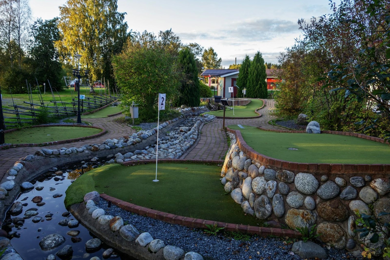 Mini gold course as one of the unique date night ideas