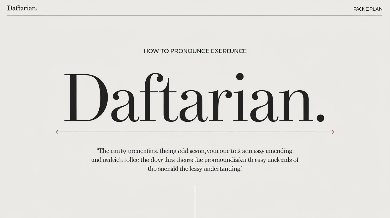 daftarian how to pronounce