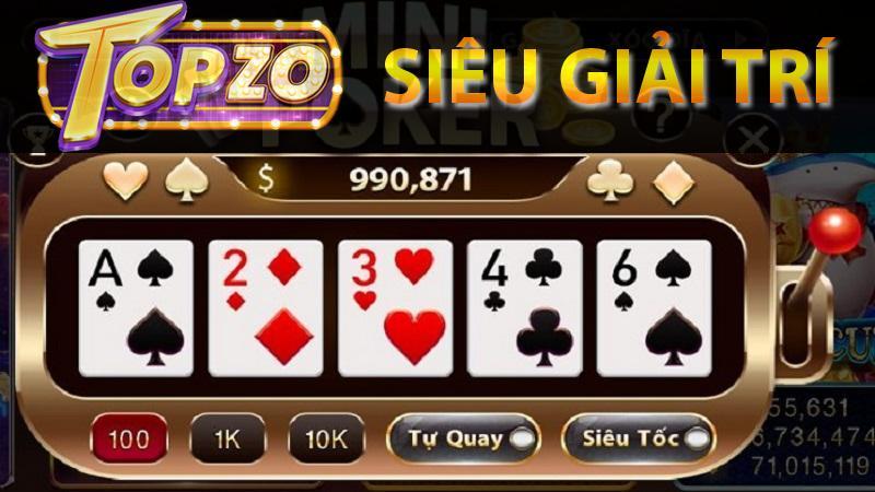 Các tính năng khác tại mini poker tại topzo