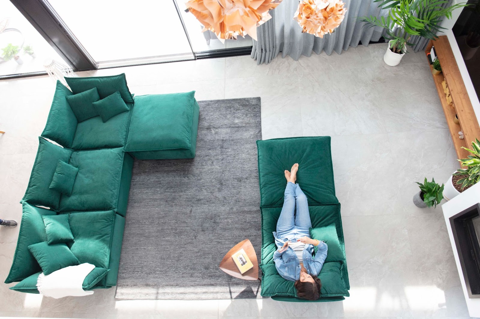 sofá chaise longue simples