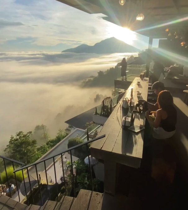 stunning view from akasa cafe