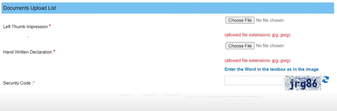 upload documents