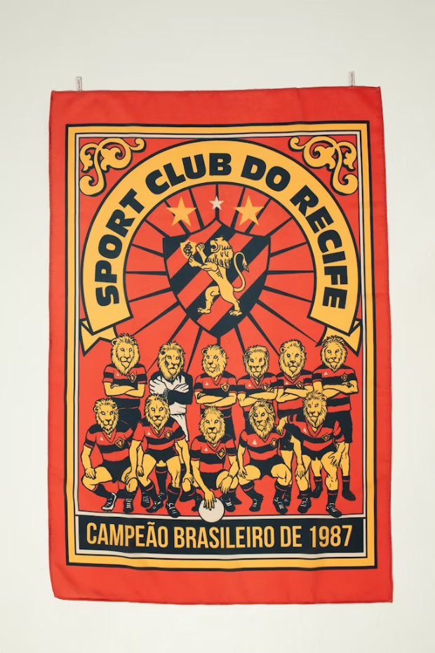 Bandeira decorativa do Sport Club do Recife para a Chico Rei