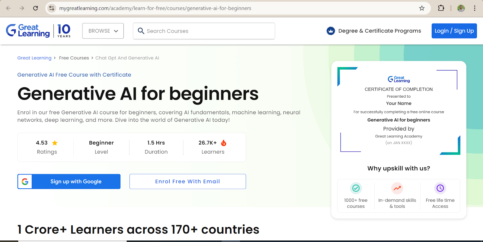 Generative AI for beginners - Great Learning