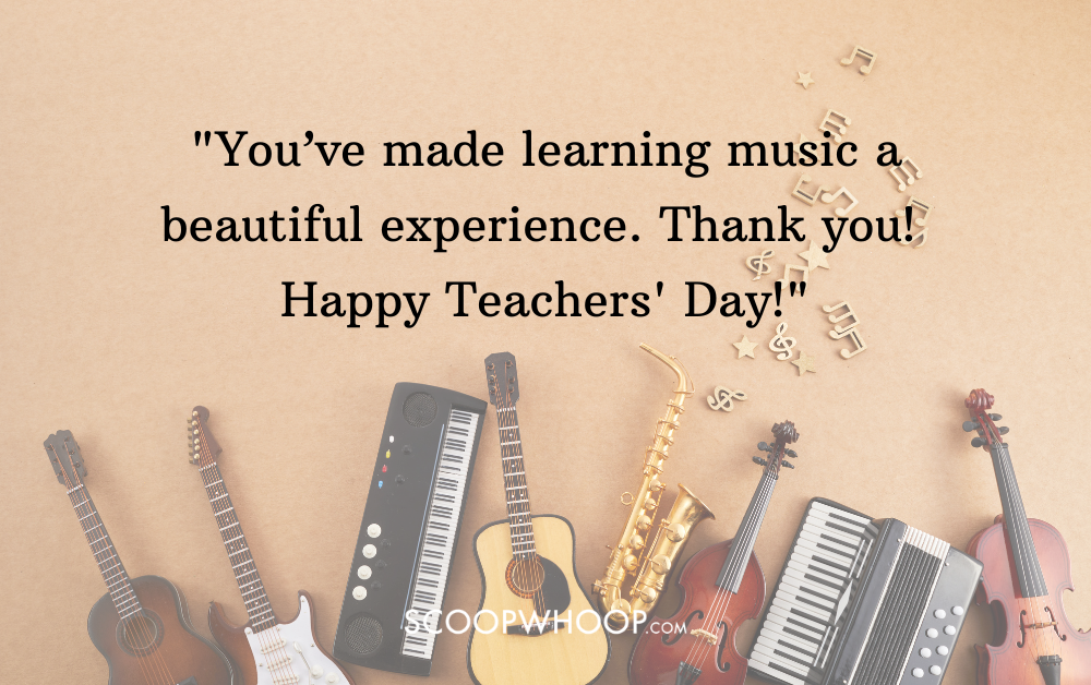 teachers day wishes for music teacher