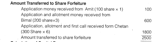 NCERT Solutions for Class 12 Accountancy Part II Chapter 1 Accounting for Share Capital Numerical Questions Q21.2