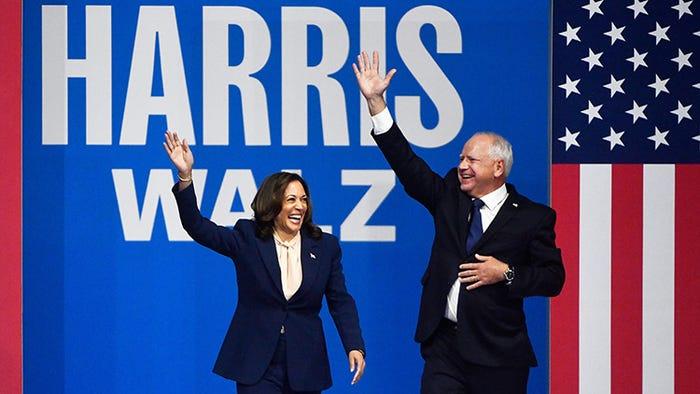 Kamala Harris and Tim Walz hold first joint rally in Philadelphia