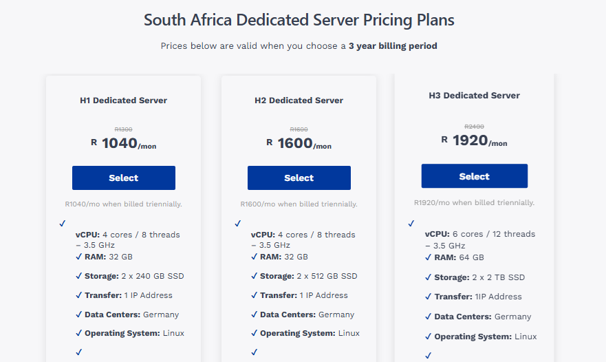 prices and plans
