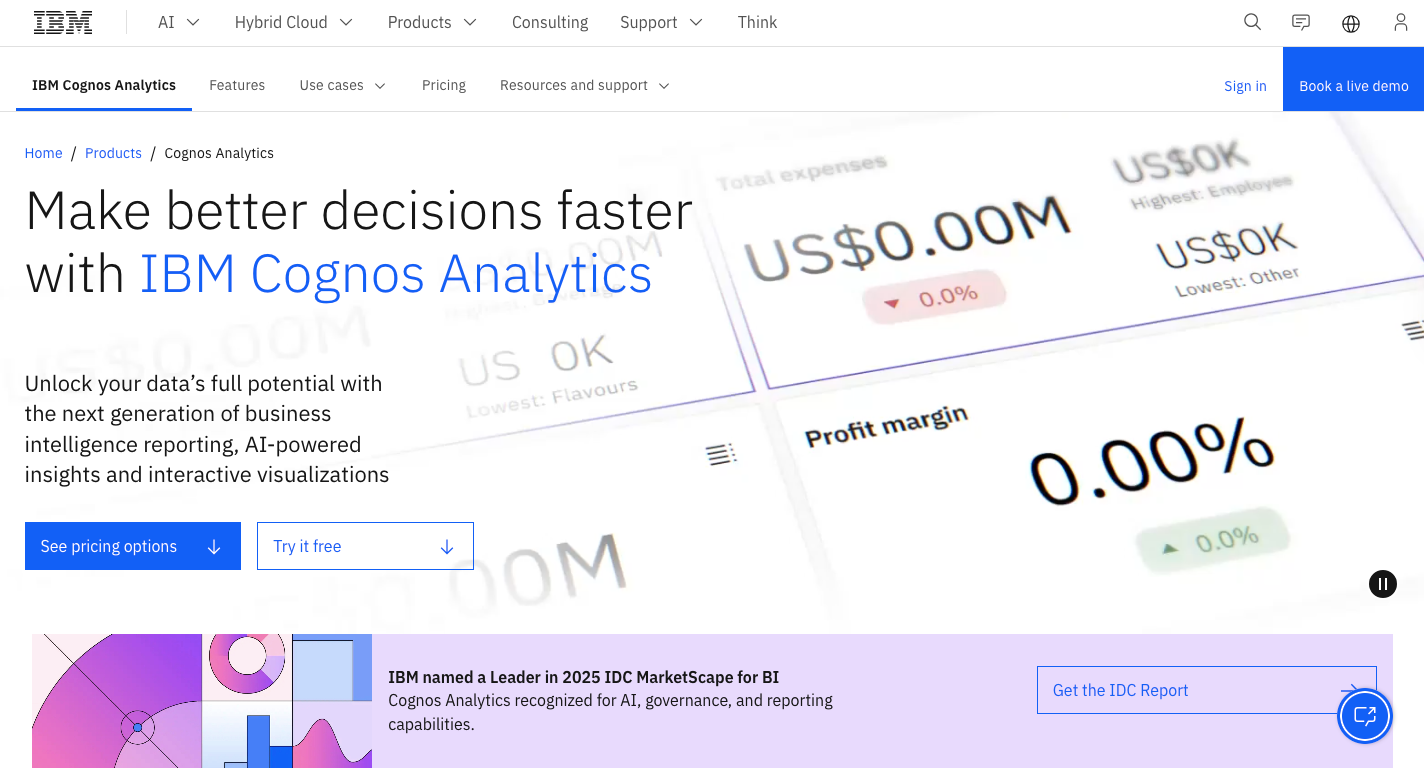 IBM Cognos Analytics
