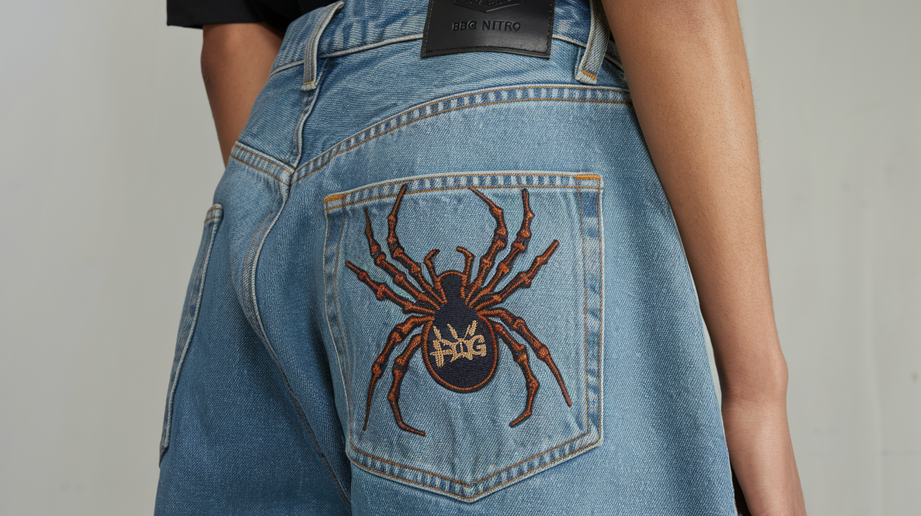 BDG Nitro Spider Embroidered Baggy Fit