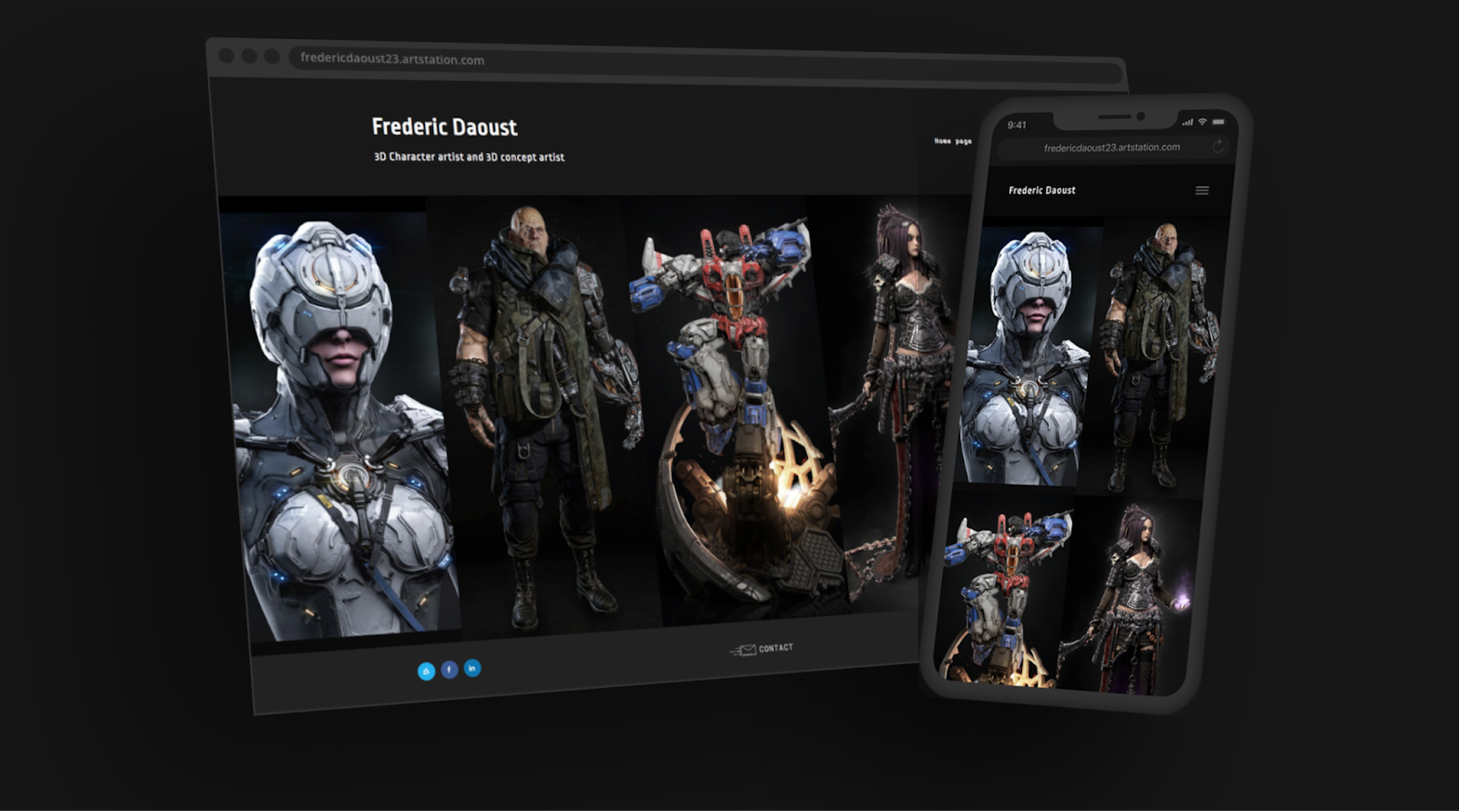  artstation game portfolio